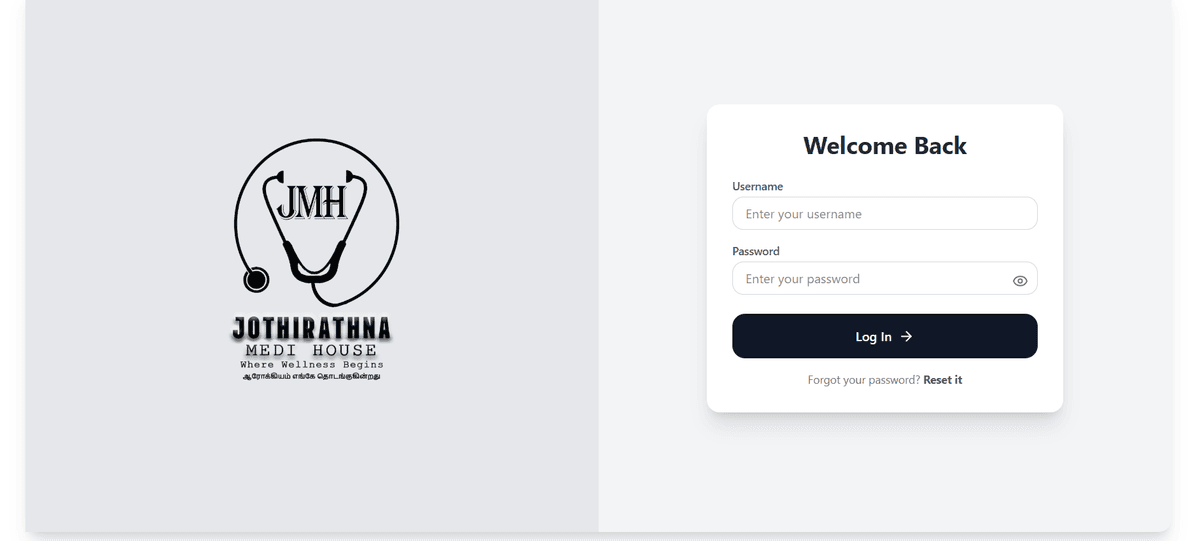 JMHStore - Medical Center Management System (2025)